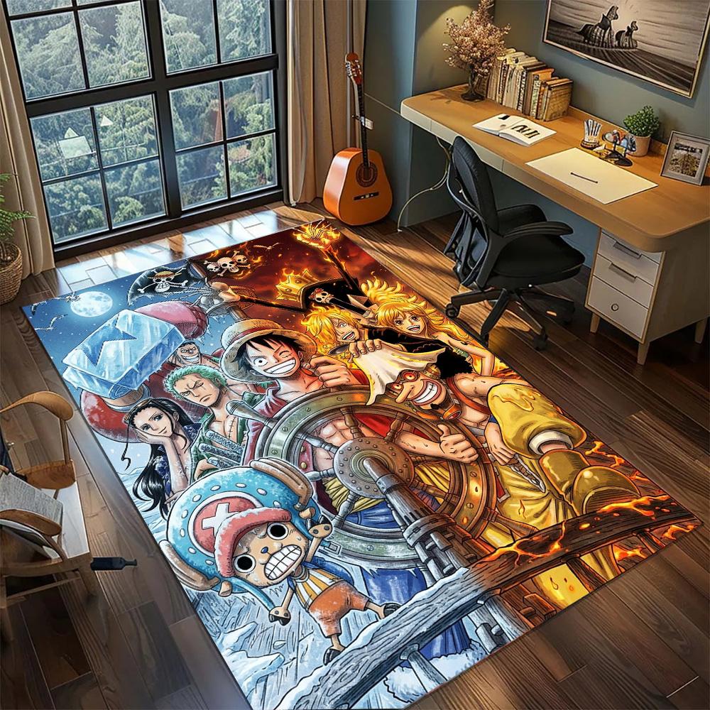 One Piece!Rug Carpet Large Area Rug Non Slip Washable Floor Mat Gamer Room Bedroom Home Decor