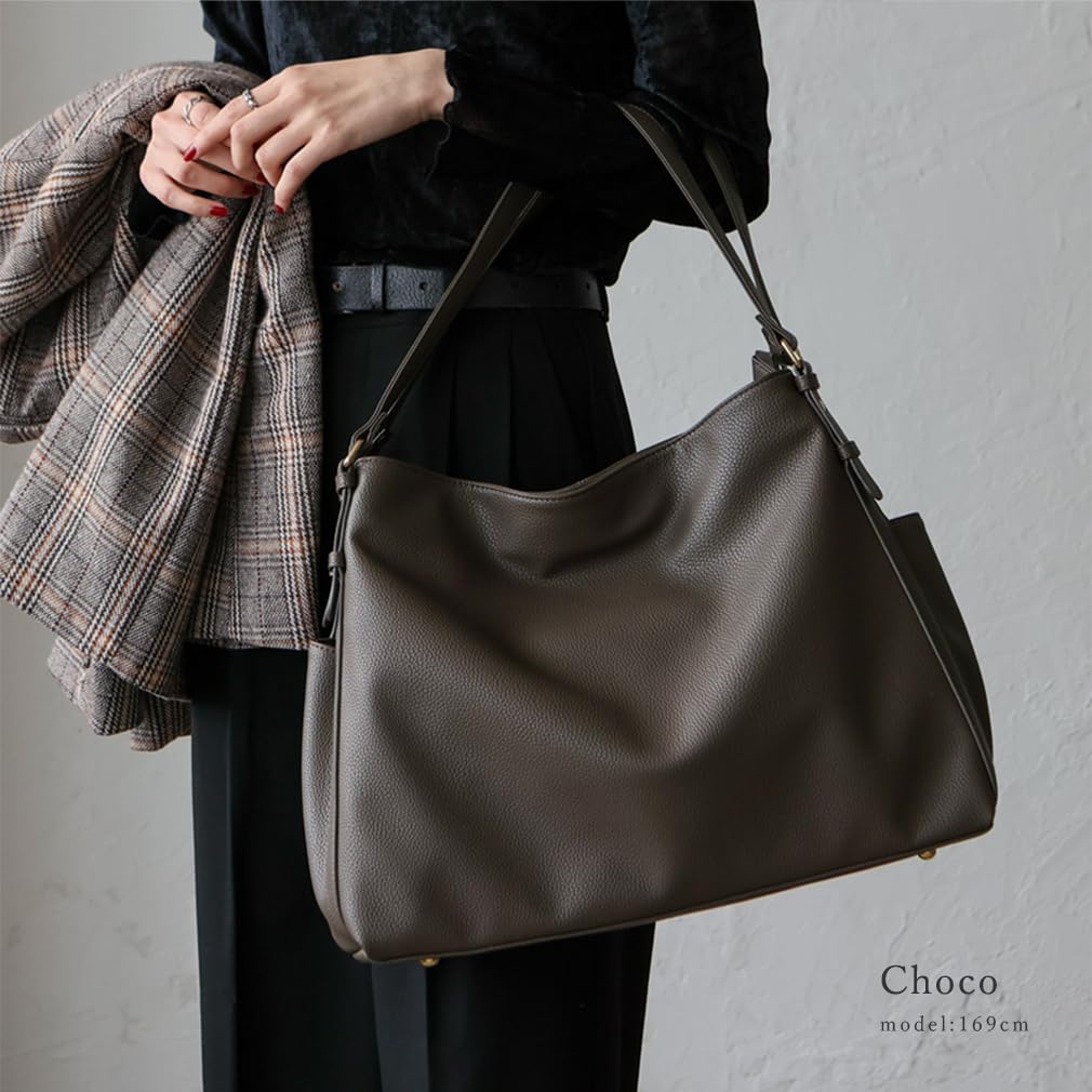 Женская сумка-тоут VITAFELICE с 2 отделениями (inb-90083p) (Шоколад)