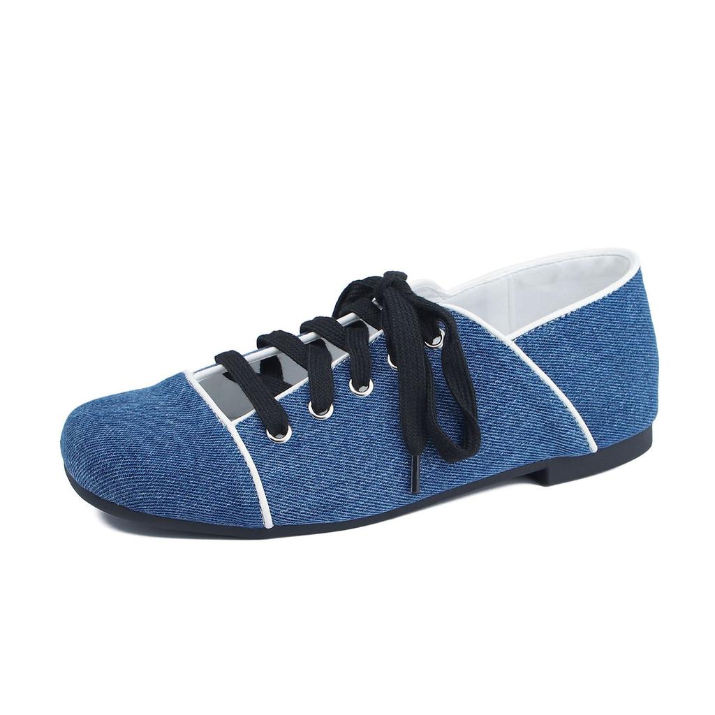 Yuanlitong весна-лето новая повседневная женская обувь 2025 корейская версия джинсовая спортивная обувь ретро модная внешняя легкая обувь на доске