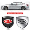 1 шт. Металлическая эмблема-щиток на дверь автомобиля, значок на кузов автомобиля, 3D-наклейка для KIA Sportage Ceed Rio 3 4 k2 k3 k4 k5 k6 K7 K8 Picanto Sorento Optima