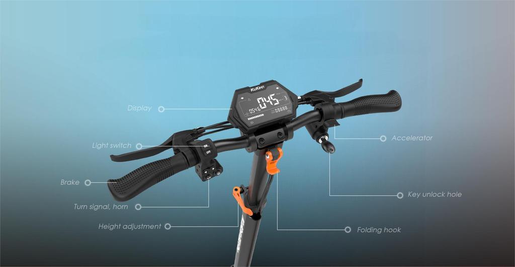 KuKirin G2 Pro Folding Electric Scooter with Detachable Seat  600W Motor 48V15.6Ah Battery 45km/h Max Speed 58km Max Range