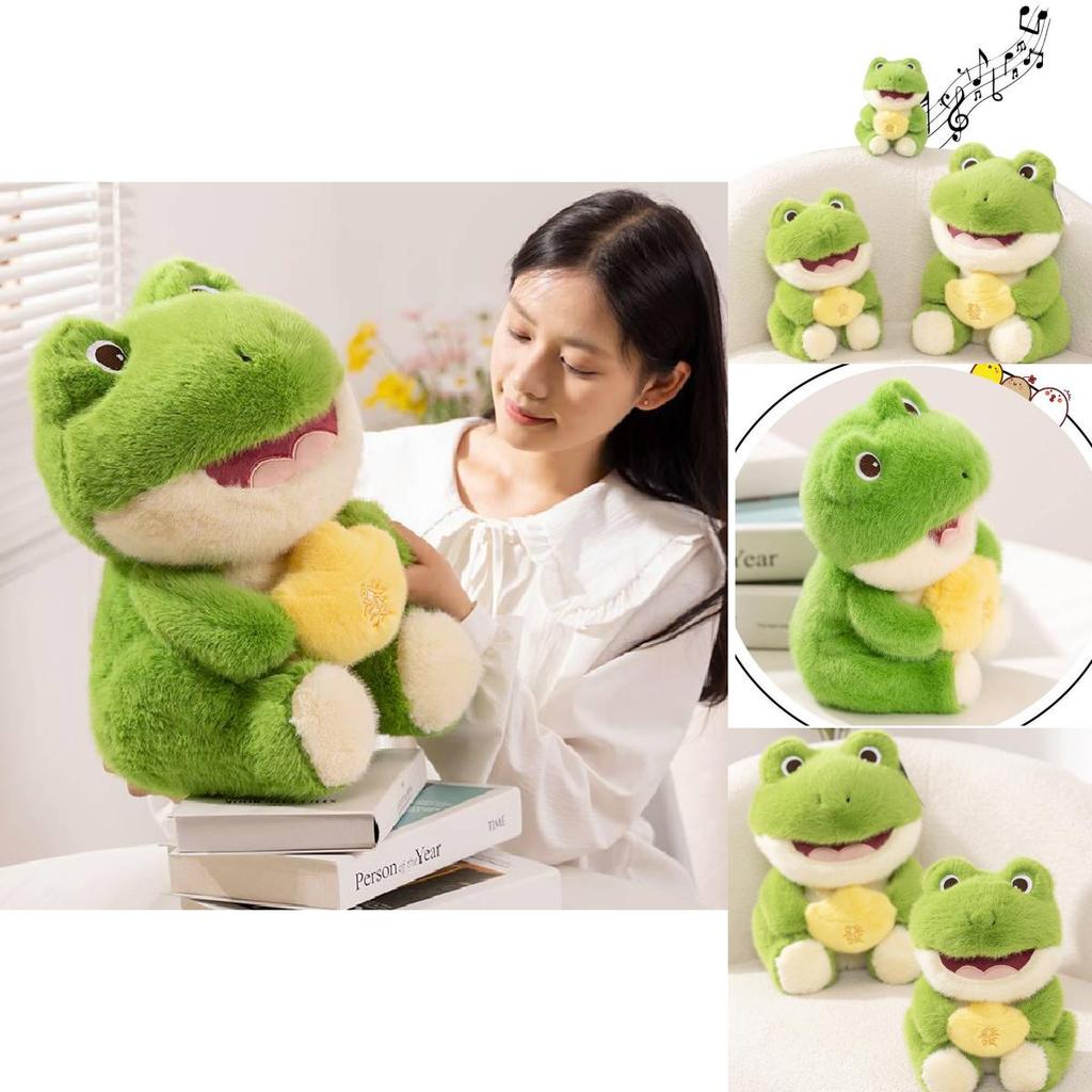 Adorable Plush Money Frog Lovely Stuffed Animal Ultra Soft Music Toy