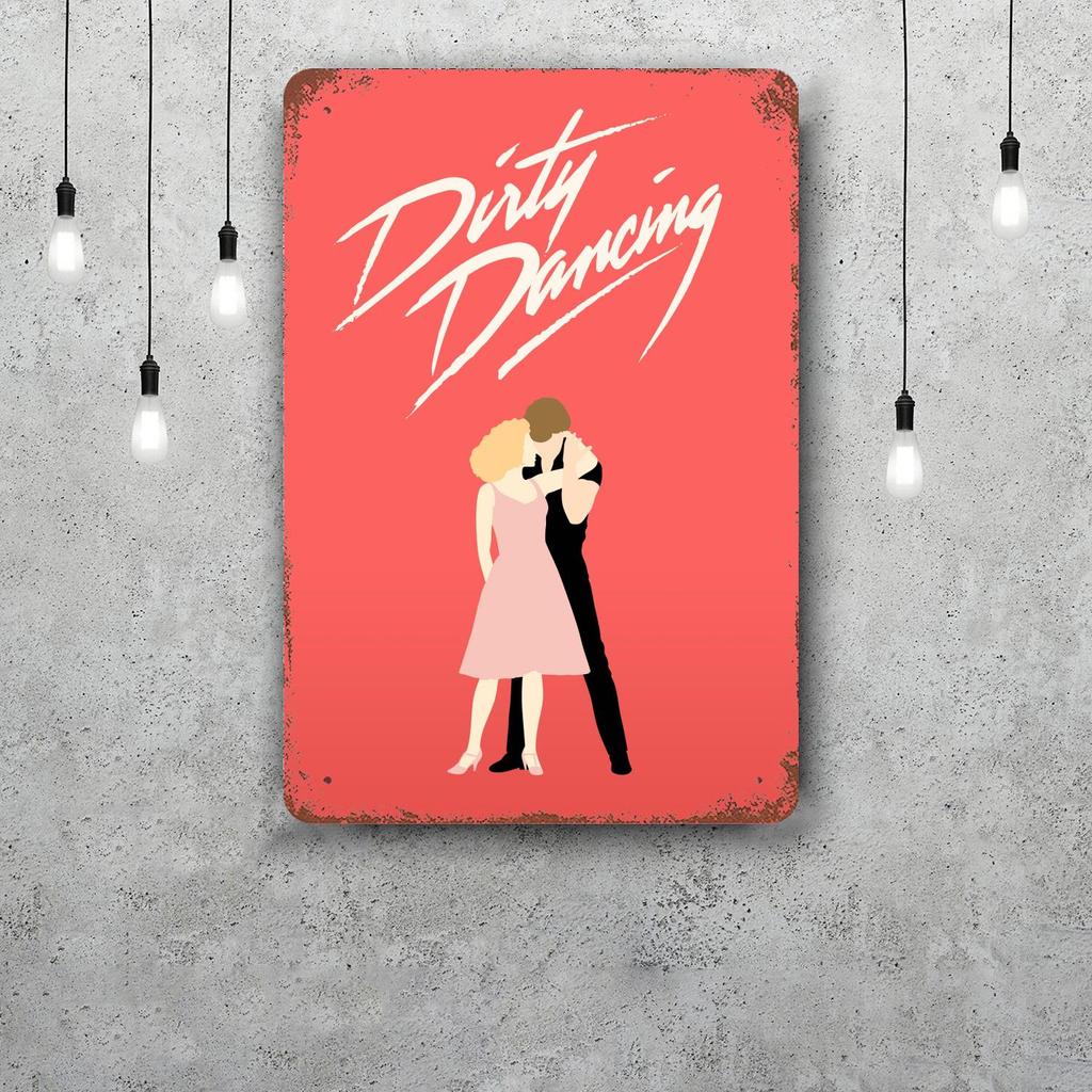 dirty dancing Movie Decor Poster Vintage Tin Sign Metal Sign Decorative Plaque for Pub Bar Man Cave Club Wall Decoration