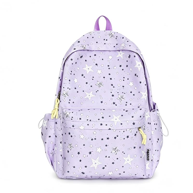 Student Schoolbag Female Star Printed Backpack