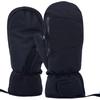 BLACK MOTEL Snowboard for and Mountaineering Size Men's Mittens, Thick, Warm, Water-Repellent, Unisex, Skiing, Snowboarding, (Black, L)