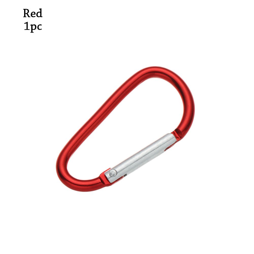 Safety Multicolor Aluminium Camping Hiking Hook Buckle Keychain Climbing Button Alloy Carabiner