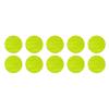 VekAuto 10 шт. Светоотражающие наклейки 1,97" круглой формы Светоотражающая лента для безопасности Светоотражатели для транспортного средства Грузовик Прицеп Водонепроницаемый ПЭТ Флуоресцентный желтый