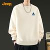 JEEP Men's Heavyweight Round Neck Pullover Sweatshirt