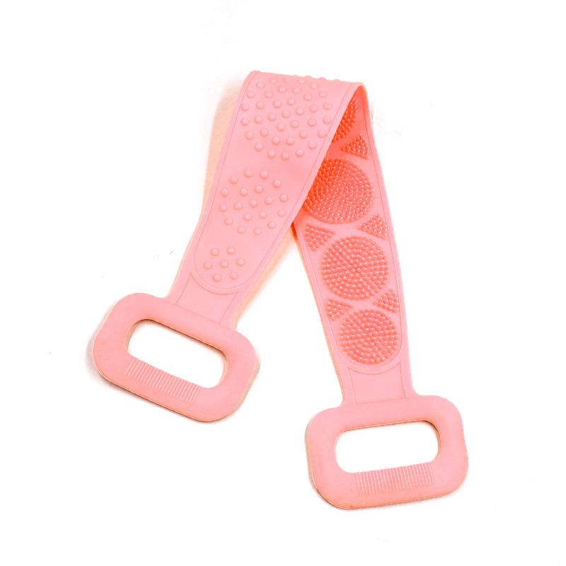 Silicone Rubbing Artifact Back Bath 60CM Long Bath Towel Rubbing Back Strong Double-sided Mud Rubbing Ash Rubbing Bath Towel