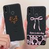 For ITEL A48 Cute Flower Butterfly Cat Painted Case For Itel A48 Black Silicone Soft Phone Cases