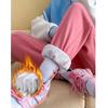 Women's Casual Winter Bundle Feet Pants Straight-leg Fleece-lined Thickened Sweatpants
