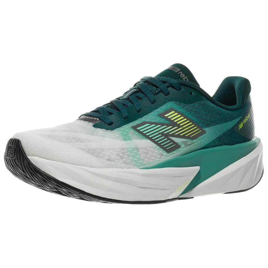 New Balance Fuelcell Rebel V5 Удобные Мягкие Беговые Кроссовки Мужские Кроссовки Зеленый MFCX3HW