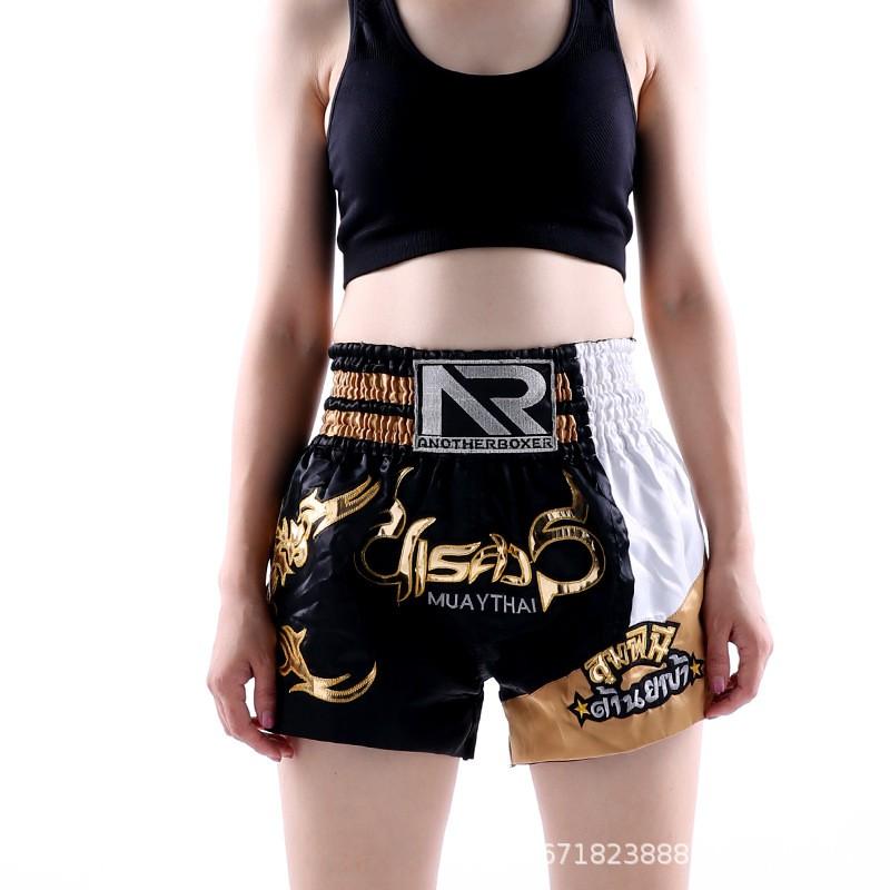 MMA Boxing Shorts Men Women Training Muay Thai Kickboxing Combat Sports Gym Workout