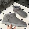 Winter Women Real Sheepskin Wool Platform Slippers New Design Ladies Thick Soled Warm Shoes Classic outdoor Fur Ankle Snow Boots