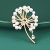 Dandelion Pins For Women Pearl Plant Brooches Banquet Party Backpack Gifts Jewelry Accessories