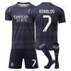 Подростки Дети Взрослые Индивидуальное Имя Футбольные Комплекты 25/26 Реал Мадрид Выездной #7 РОНАЛДО Спортивный Тренировочный Комплект Джерси с Носками