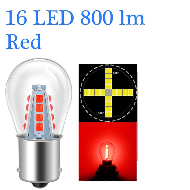 8/16 3030 чипов Led P21w Ba15s автомобильный светильник S25 1156 автомобильный сигнал поворота заднего хода лампа Drl белый 6000k 12 В 24 В