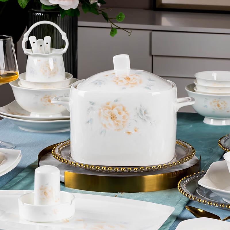 Набор столовой посуды Hao Ya Jingdezhen из керамики, 86 предметов