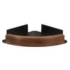 Miflame Walnut Corner Bathroom Shelf
