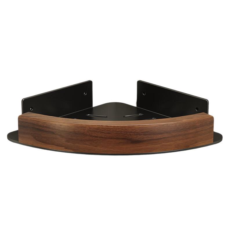 Miflame Walnut Corner Bathroom Shelf