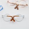 Fashion Toy Suit For 12/18 Inch Doll Glasses Metal Frame Miniature Eyewear Round-Shaped Clear Lens