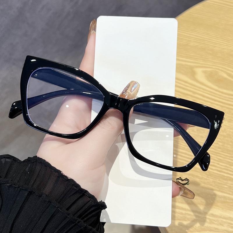 3Pcs Anti Blue Light Glasses Acetate Men Square Glasses Frame For Women Trend Koren Style Unisex Transparent Grey