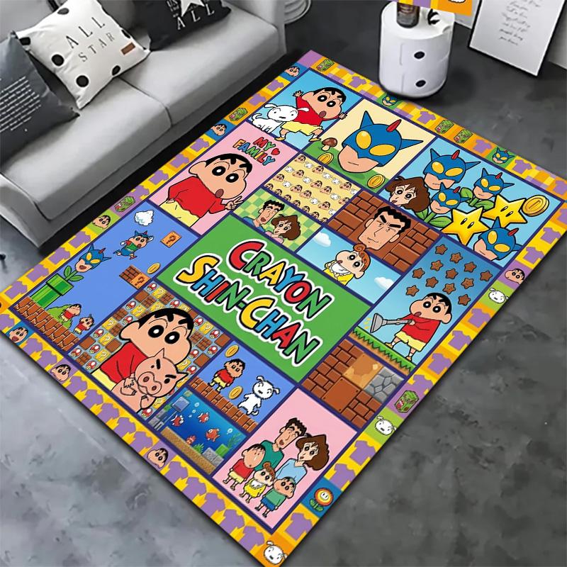 Crayon Shinchan Carpet Rug For Living Room Bedroom Home Sofa Decoration Kids Play Nonslip Floor Mat