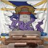 Lighthouse with Purple Octopus Tentacles Pattern Wall Hanging Tapestry Decorative Tapestry Home Decor for Bedroom and Living Room