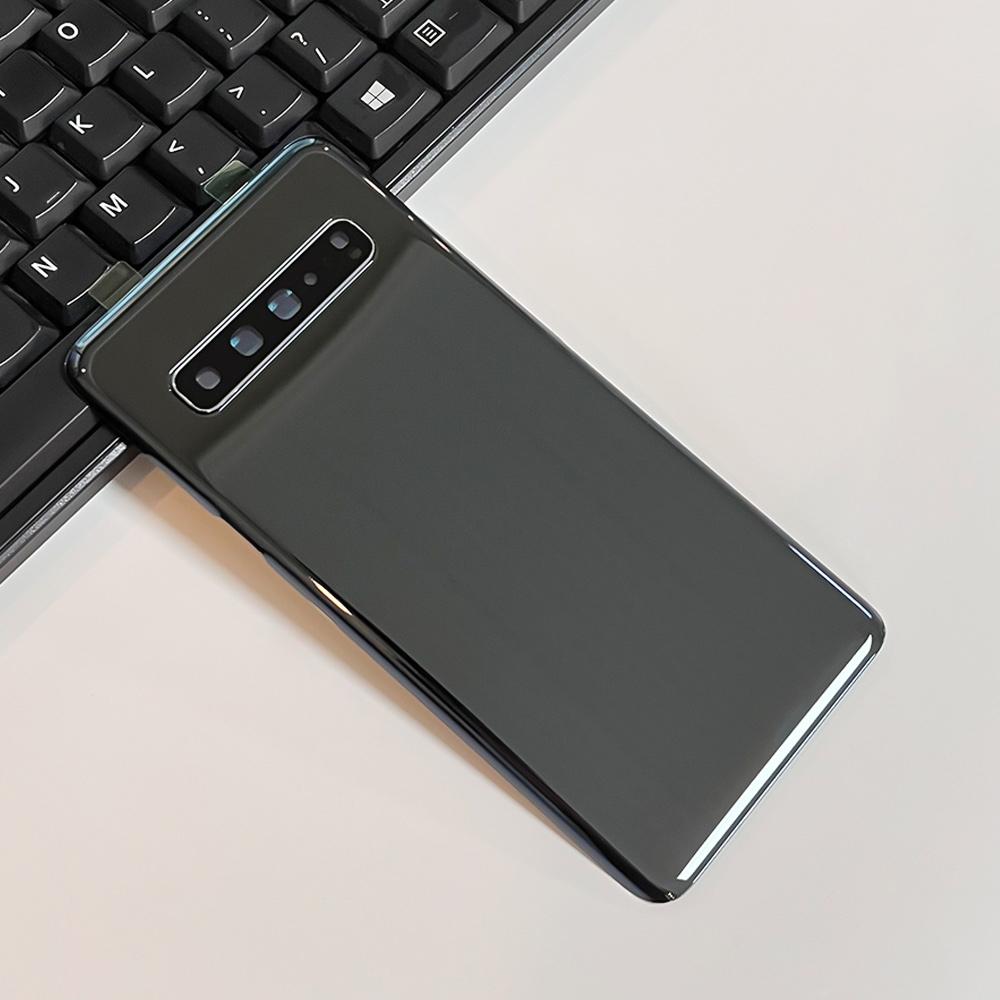 Крышки задней панели Крышка аккумулятора Корпус Для Samsung Galaxy S10 5G Версия Задняя стеклянная крышка