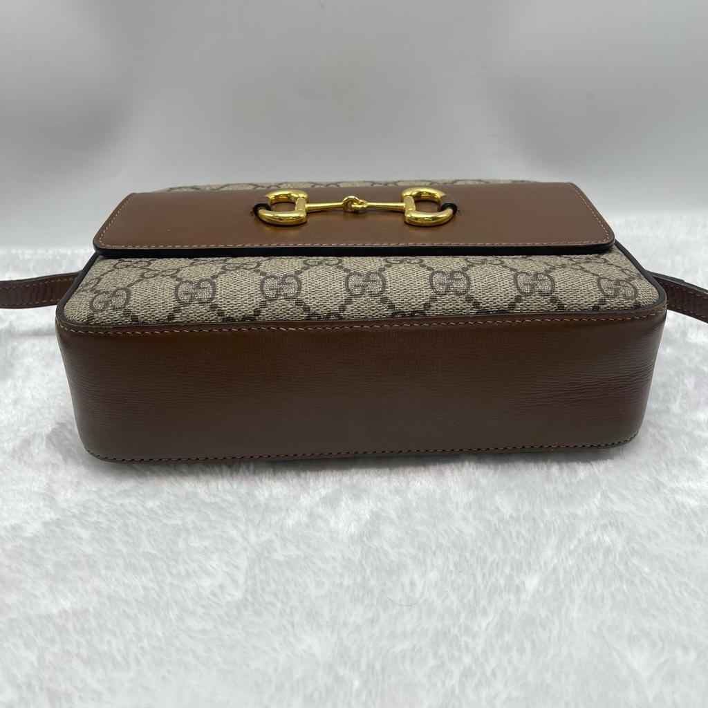 [Pre-Owned] Gucci Horsebit 1955 Small Shoulder Bag 'Beige/Ebony' - Very Good #1U5QXEV