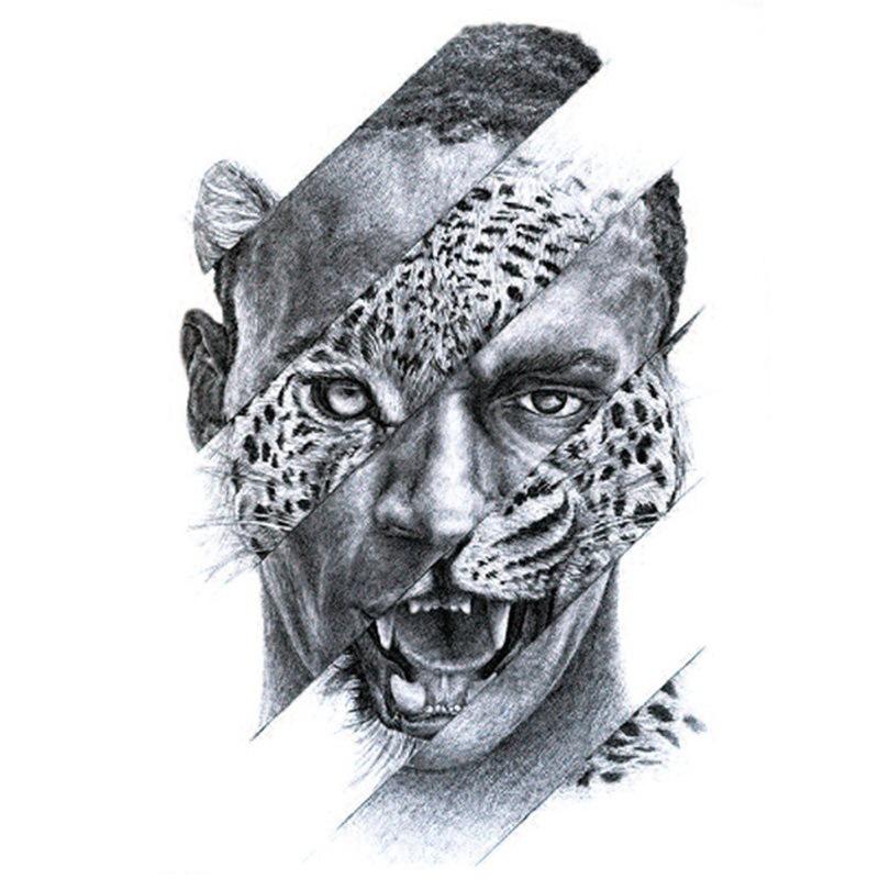 Наклейка на татуировку на руку с цветком, крылья ангела, череп, ветер, набор для переноса на воду, водонепроницаемая наклейка на татуировку