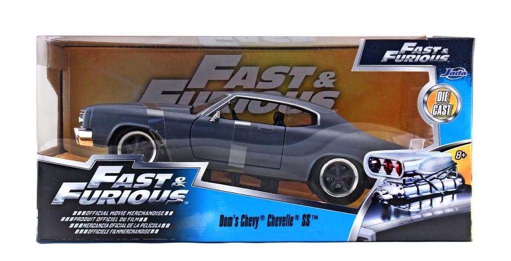 Jada Toys Fast Furious Series Dominic Chevy Chevelle SS Matte Grey Готовый продукт и 1/24 F&F