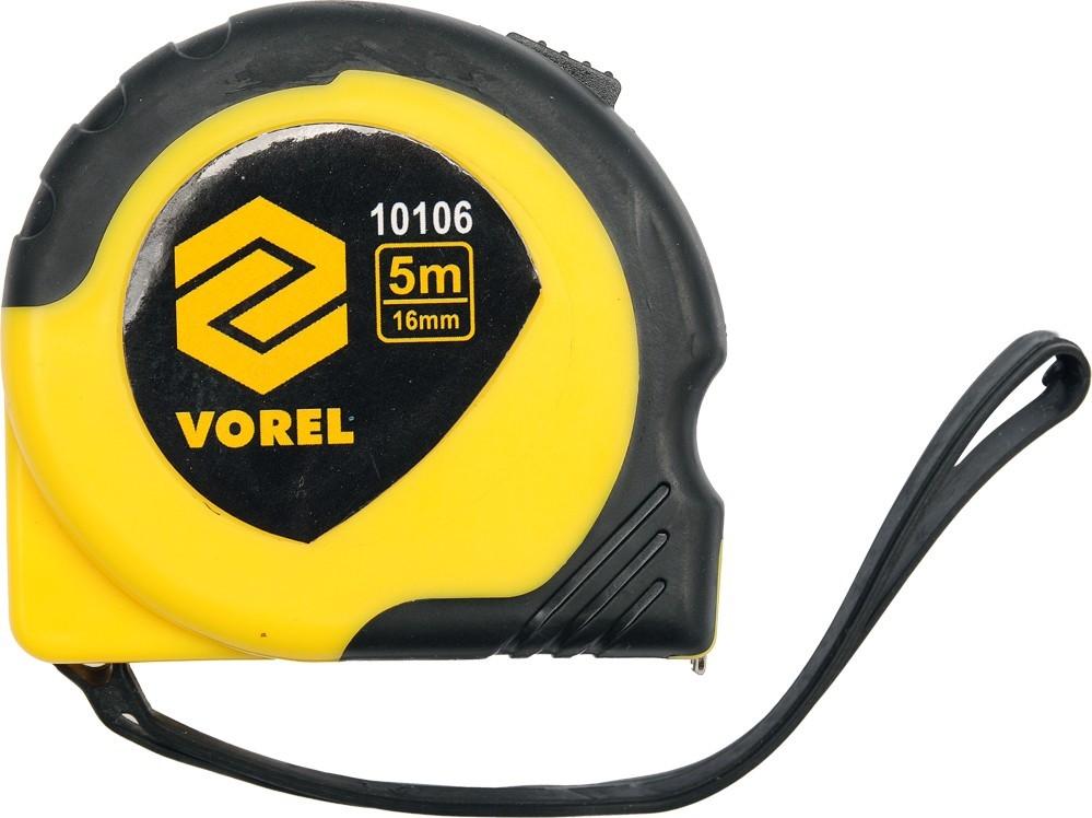 Yellow-black tape measure 5 m x 16 mm 10106 VOREL