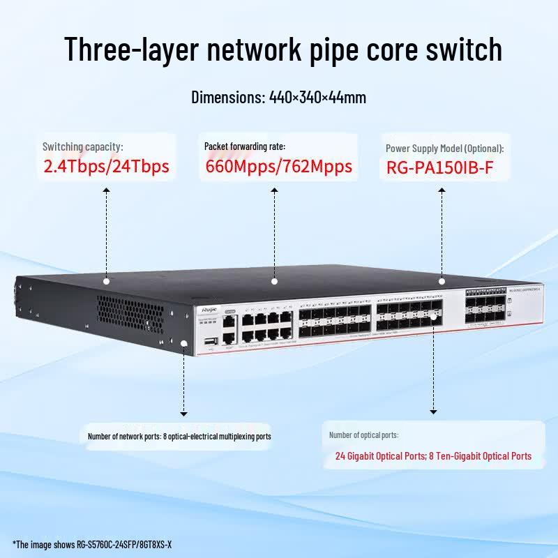 Ruijie RG-S5760C Series Layer 3 Managed Gigabit Fiber Network Switch
