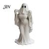Halloween Decor Figurine Ghost Lady Ornament, Durable PLA 3D Printing Figure, Gothic Decoration Full of Mystery Collectible, for Desktop Bookshelf