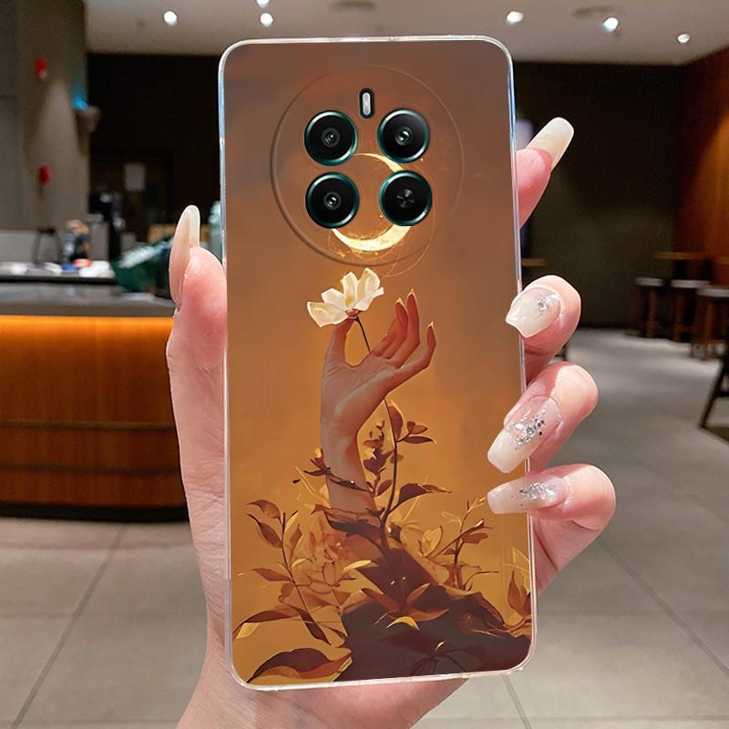 Прозрачный чехол из ТПУ для Realme 12+ 12 12x 5G Чехол Роскошный Дракон Милый Крутой Для Мальчиков Девочек Задняя Крышка Для Realme 12 Plus Чехол для Телефона