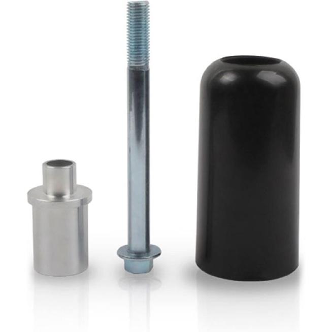 Защита рамы, 10 мм, универсальная, большая, для защиты от падений рамы мотоцикла. Для Yamaha Suzuki Honda(2 шт.) (черный)