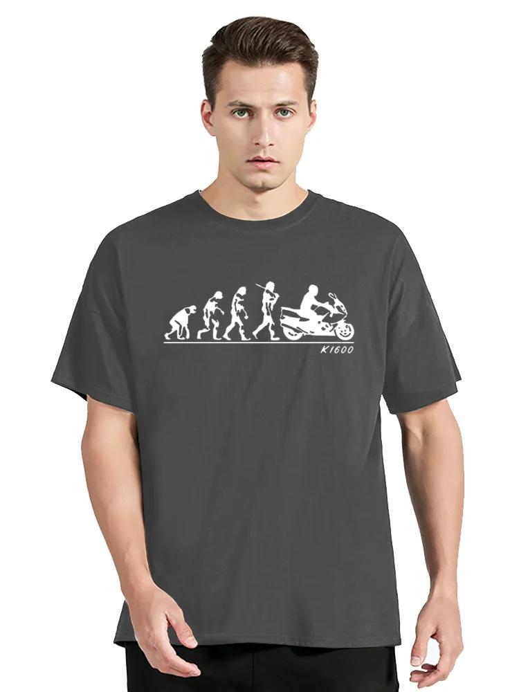 Летняя новинка, мужская футболка, эксклюзивная, забавная, хлопковая футболка Evolution, футболка большого размера, топы, футболки, уличная мужская одежда