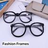Retro Black Literary Arrow-Shaped Eyeglass Frames Men'S And Women'S Oversized Round Frames Classic Popular Eyeglasses
