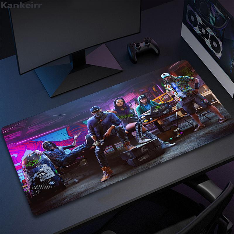 Legion W-Watch Dogs Mouse Pad Gamer Computer Large Xxl For Desk mat Keyboard E-sports Gaming Accessories Non-slip Mousepad 80X30
