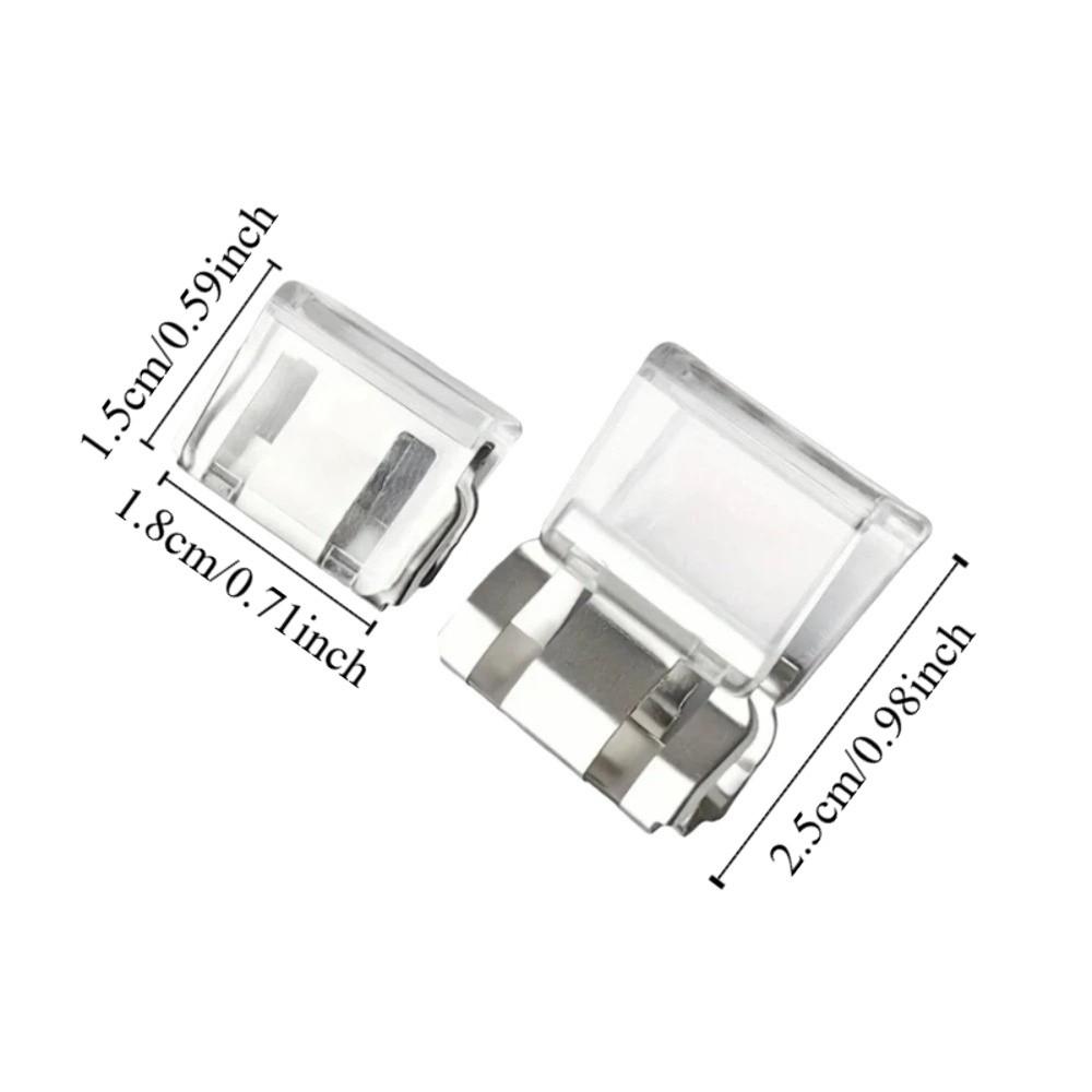 20 шт. Нескользящий зажим для укорачивания брюк Прозрачный зажим для края брюк Фиксация одежды