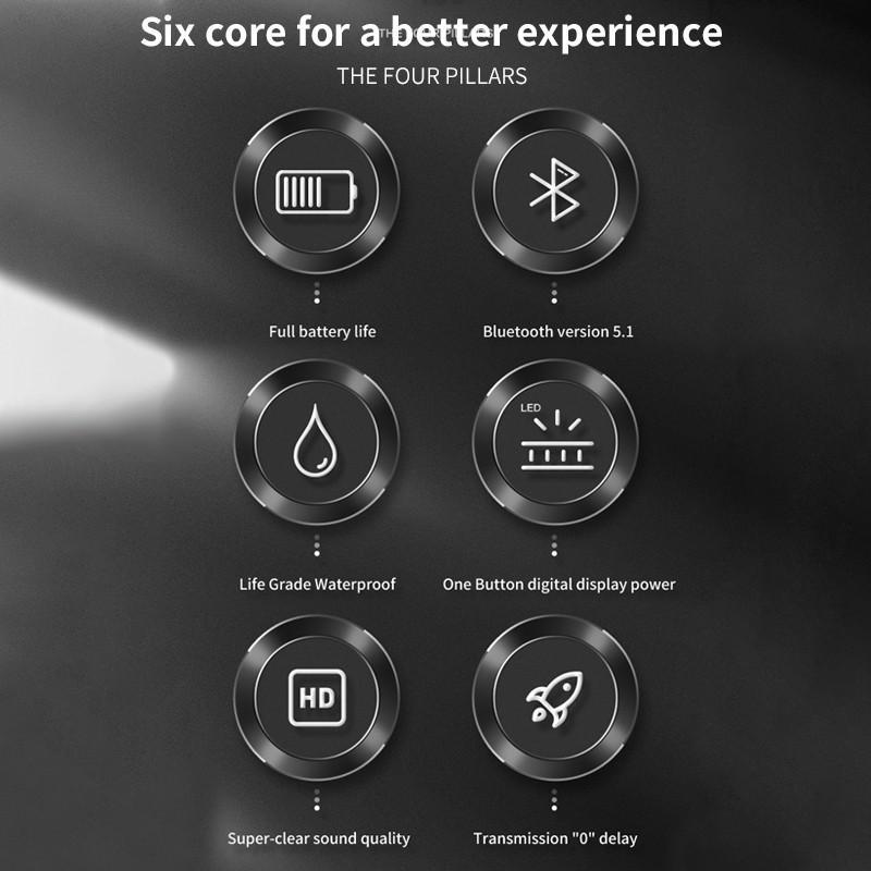 Беспроводная гарнитура Наушники с одним подвесным ухом L19 Светодиодный цифровой дисплей Bluetooth-наушники Стерео кнопка объемного звучания Наушники-вкладыши для телефонов