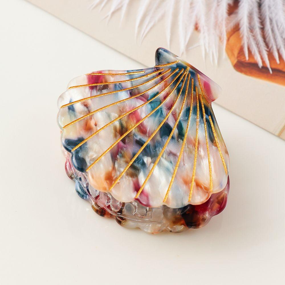 Заколки для волос Заколки для хвостиков Женские аксессуары для волос Акриловые заколки для волос в форме ракушки Заколки для волос в форме ракушки