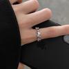 Color Zircon Ring Women's Light Luxury Niche Design Sense Colorful Flash Diamond Ring Simple Cold Wind Open Ring