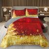 Рождественский комплект покрывала Рождественский комплект покрывала на кровать Размер Twin Full King Рождественский комплект одеяла с елкой Для Рождества Рустикальная вечеринка Праздничный декор
