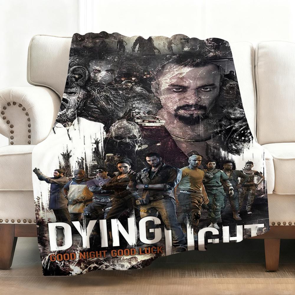 D-Dying Light The Beast Throw Thick Flannel Blanket Lightweight Warm Cozy Skin-Friendly Throw for Sofa Bed Office Winter Use
