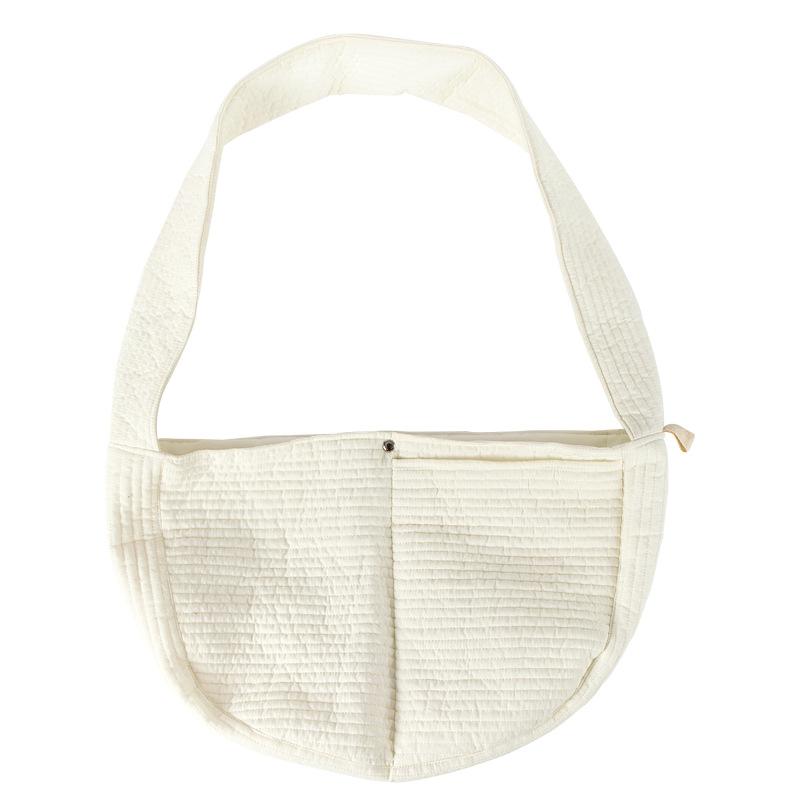 Portable Crossbody Breathable Canvas Pet Carrier for Cats/Dogs, Handheld Pet Supplies