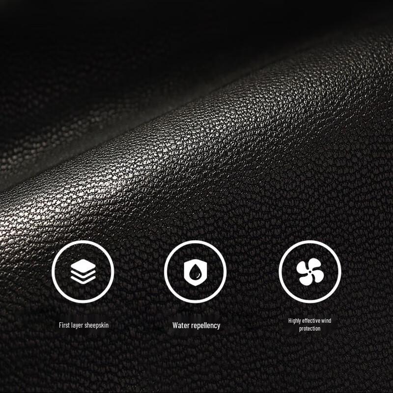 RED DRAGONFLY Women's Winter Fleece-Lined Sheepskin Leather Gloves