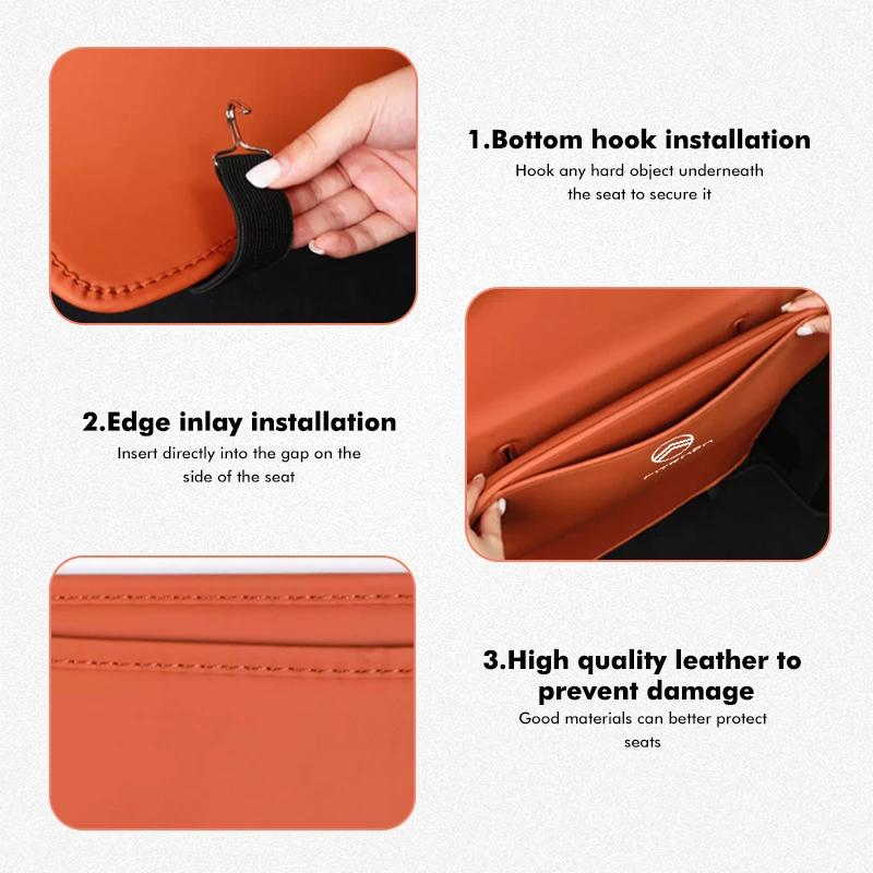 ADH1 Leather Car Seat Backrest Protection Anti-kick Mat Accessories For Citroen C5 C1 C2 C6 C4L DS3 DS4 DS5 C-Elysee Grand Berlingo