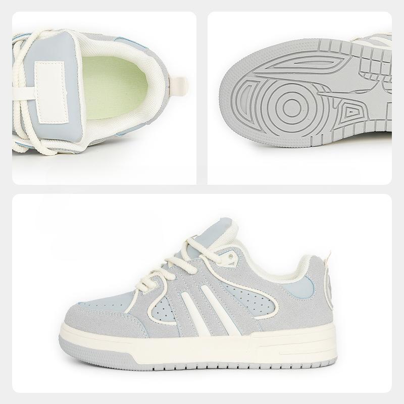 Дышащие универсальные белые туфли на платформе, женские повседневные туфли с круглым носком и небольшим вырезом, легкие и удобные кроссовки для женщин, скейтборд для пары